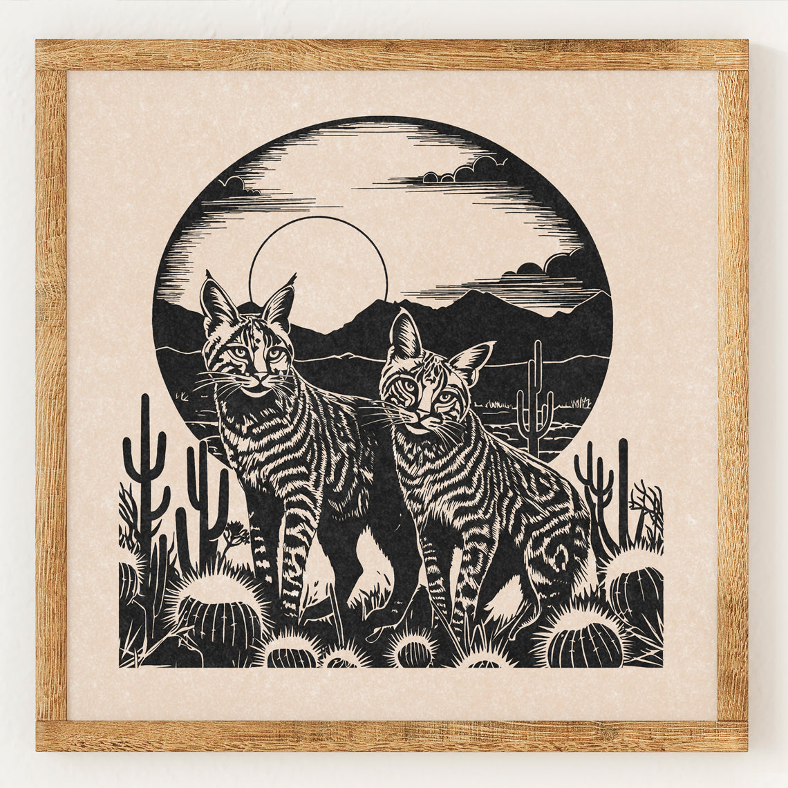 Couple de lynx roux