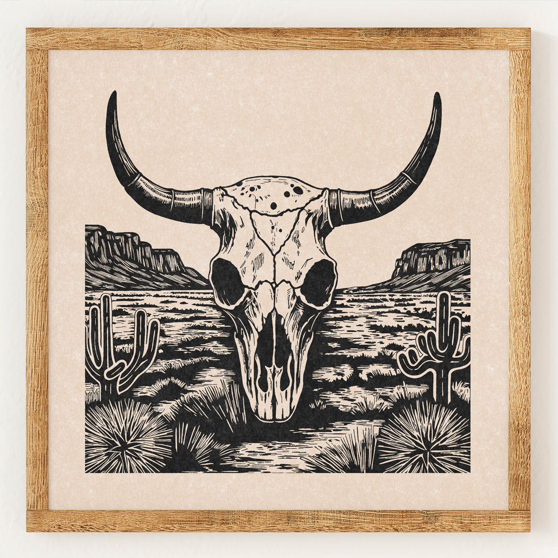 Crâne de Longhorn du désert