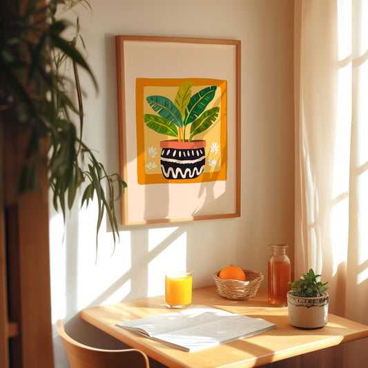 Plante à feuilles de bananier