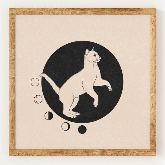 Chat bondissant (à gauche)