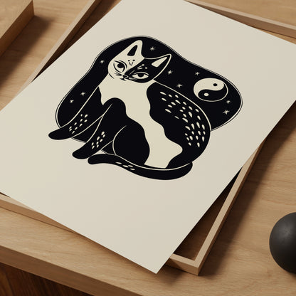 Yin And Yang Cat