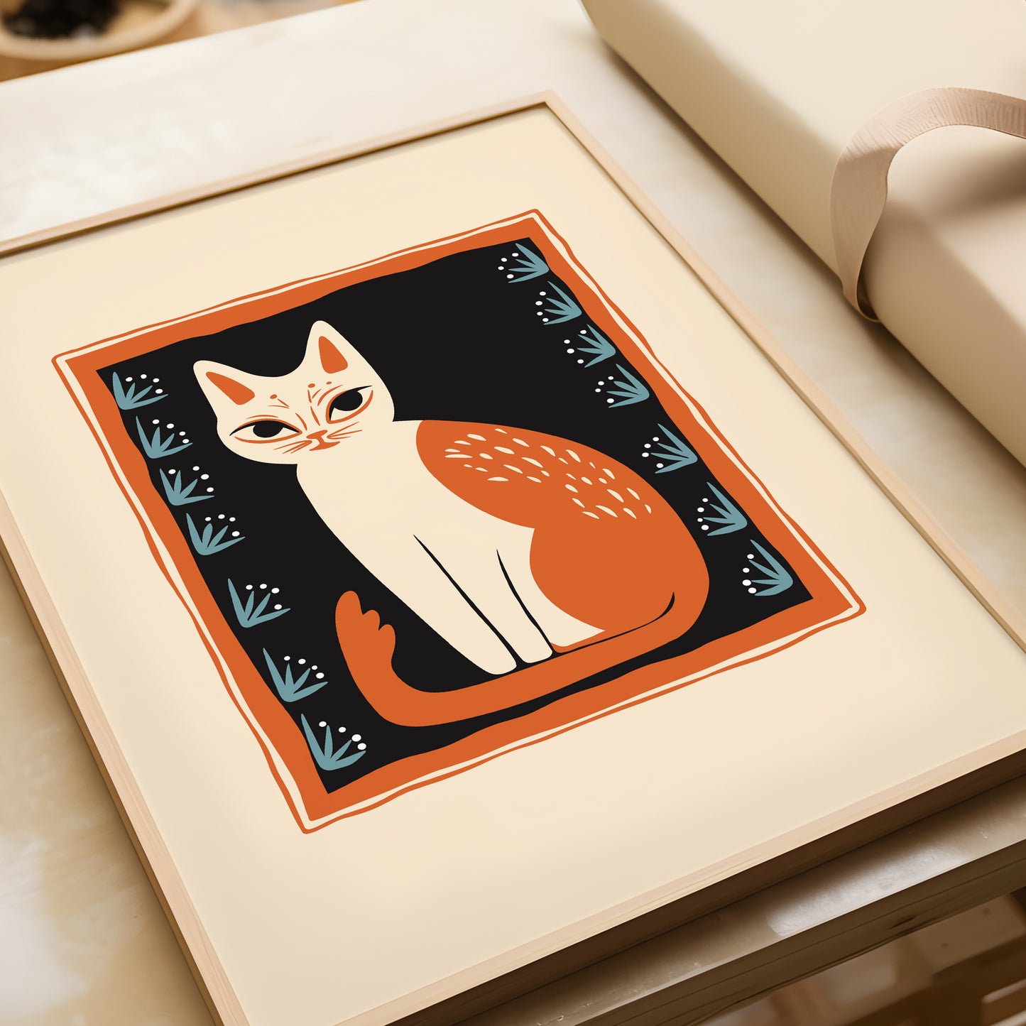 Orange And White Cat