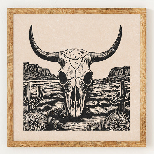 Crâne de Longhorn du désert