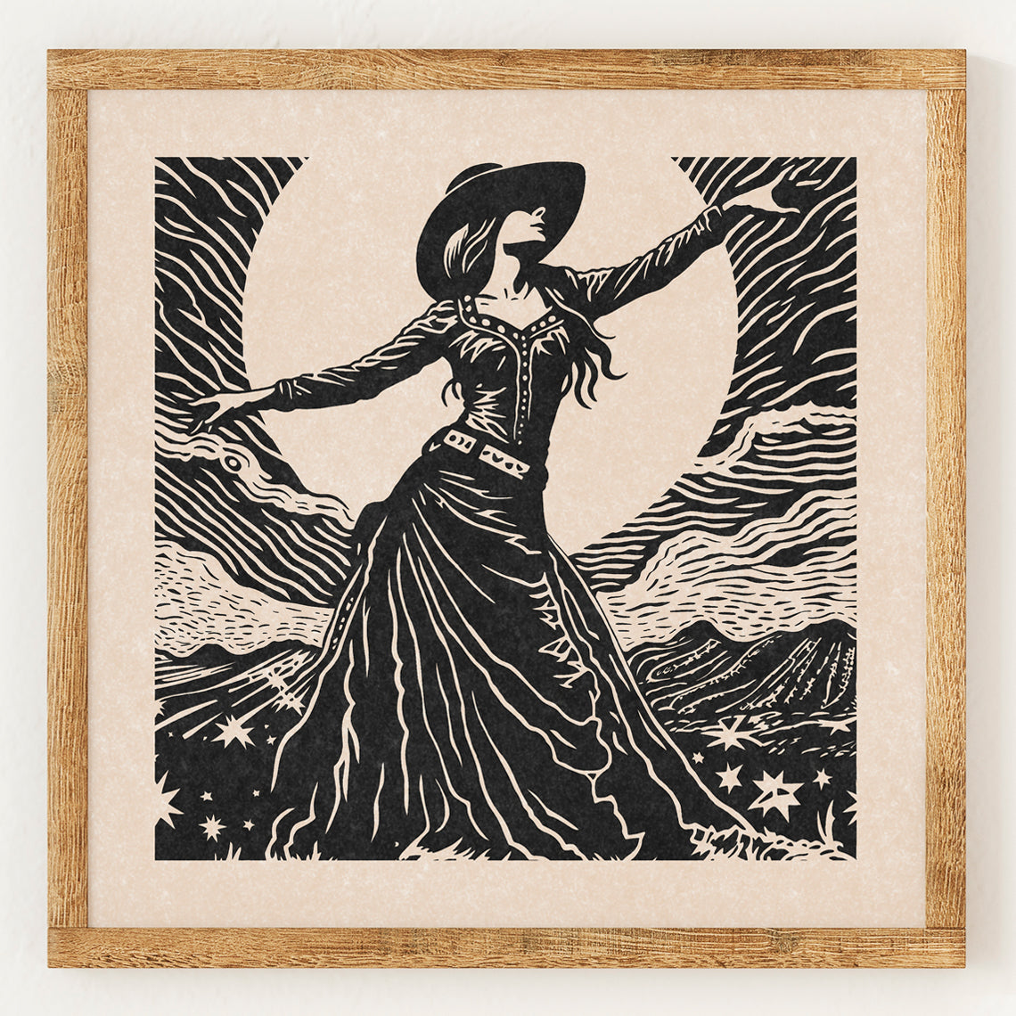 Danseuse dans le désert
