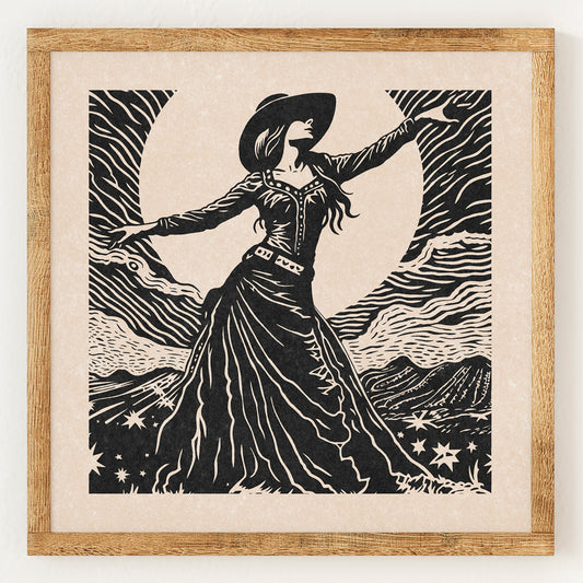Danseuse dans le désert