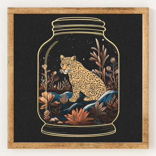 Terrarium pour léopards
