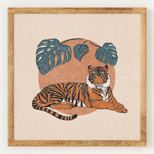 Tigre en terre cuite
