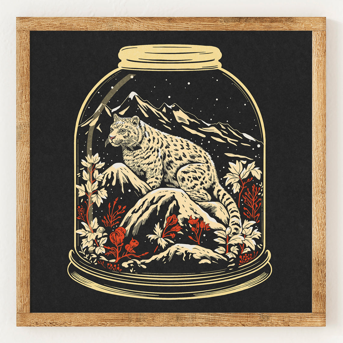 Snow Leopard Terrarium