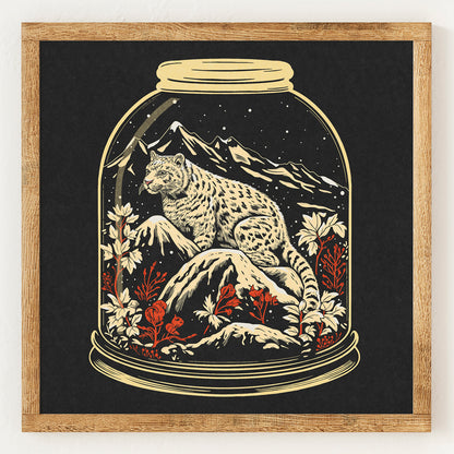 Snow Leopard Terrarium