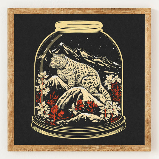 Terrarium du léopard des neiges