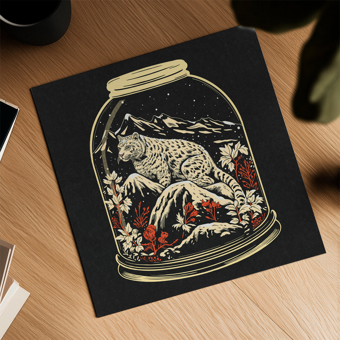 Snow Leopard Terrarium