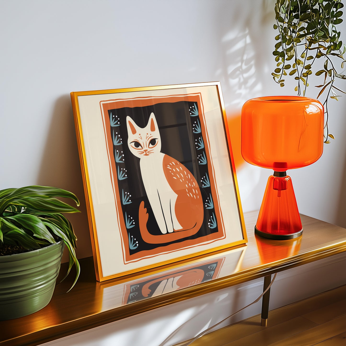 Orange And White Cat