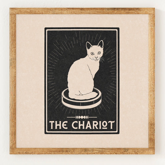 Le Chariot - Carte de Tarot du Chat