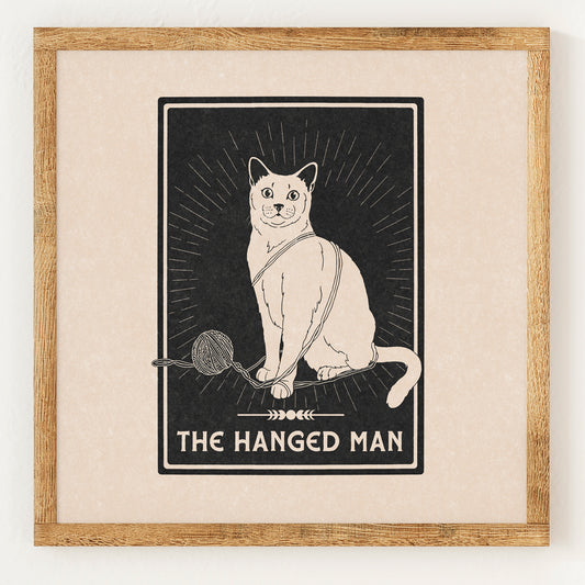Le Pendu - Carte de Tarot du Chat