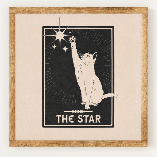 L'Étoile - Carte de Tarot du Chat