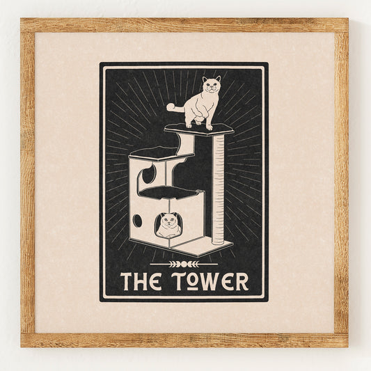 La Tour - Carte de Tarot du Chat