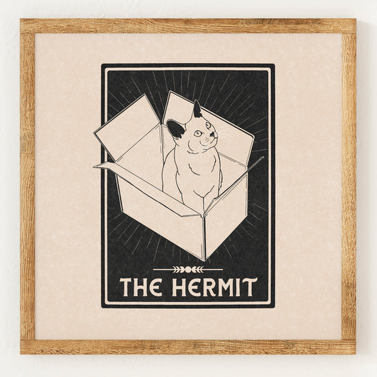 L'Ermite - Carte de Tarot du Chat