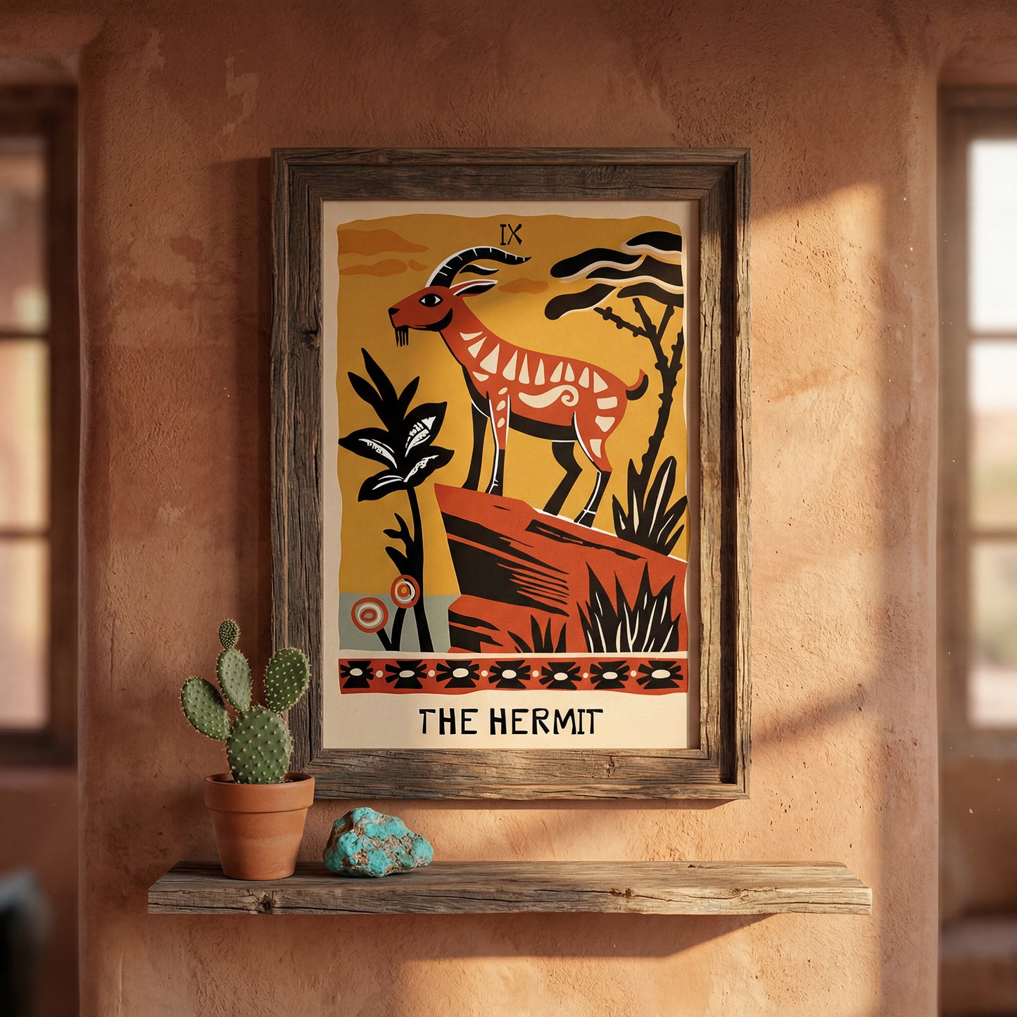 Paysage désertique aztèque