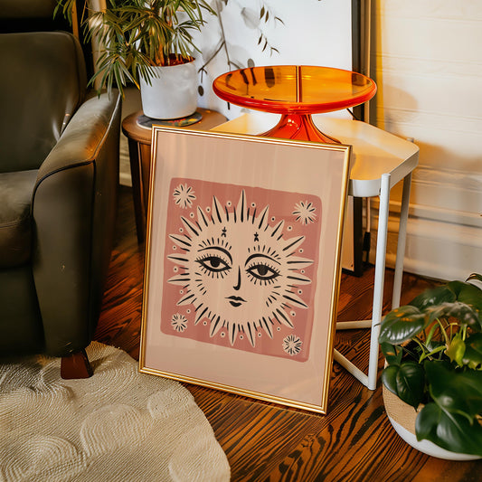 Soleil rose dans toute sa splendeur