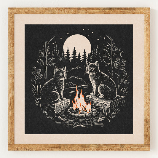 Chatons de feu de camp