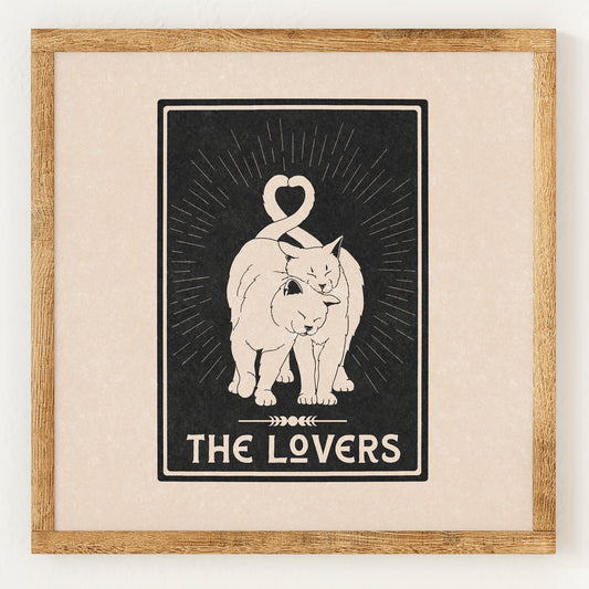 Les Amoureux - Carte de Tarot du Chat